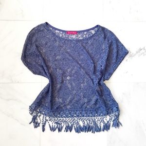 NWOT "Prickly Pear" lace coverup